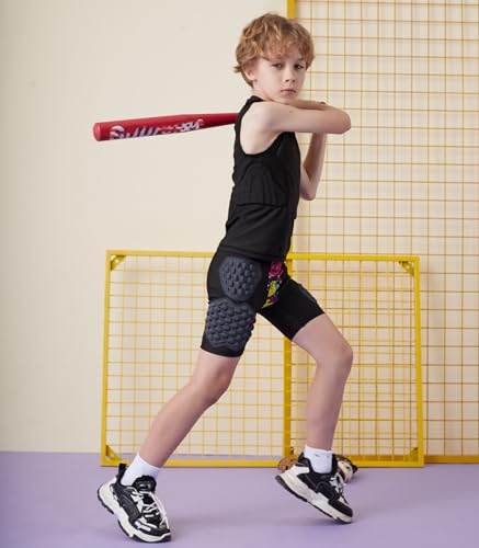 Football Rib Protector Vest for Youth Kids, Lacrosse Padded Comression Shirts for Boys & Girls4