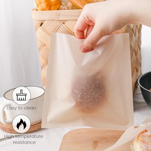 image for VGOODALL 6 Pack Reusable Toaster Bags, 3 Sizes Non Stick Heat Resistan