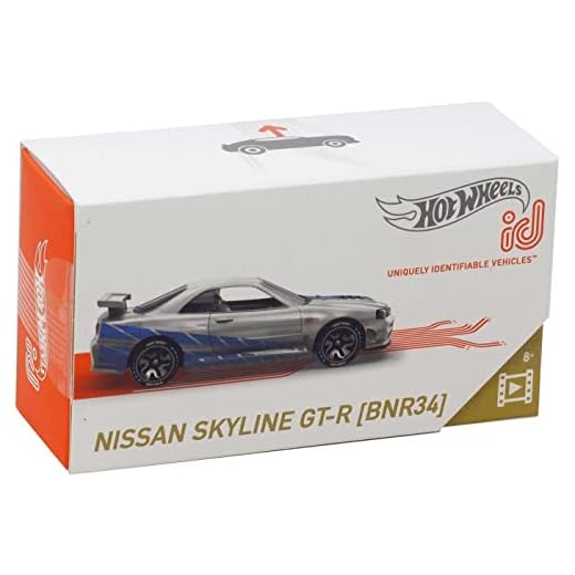 Hot Wheels ID Nissan Skyline GT-R, [Silver] Fast and Furious