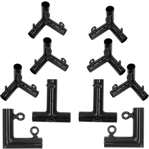 Aoneky 1 3/8 in Golf Frame Corner Kit for 10x10x10ft Practice Golf Cage Net - Fits 1