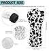 ELEQIN Golf Head Covers Fit Fairway 3 Wood 5 Wood Golf Club Head Covers Cow Print Sleeve Waterproof Leather Headcovers Outdoor Sports Accessories for Golfers Women Ladies Birthday Gift