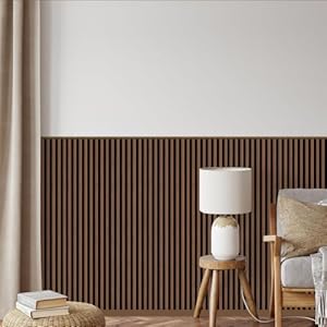 REESE Wandpanelen, eiken, walnoot, zwart, plafondpanelen, wandbekleding, geen boren, MDF