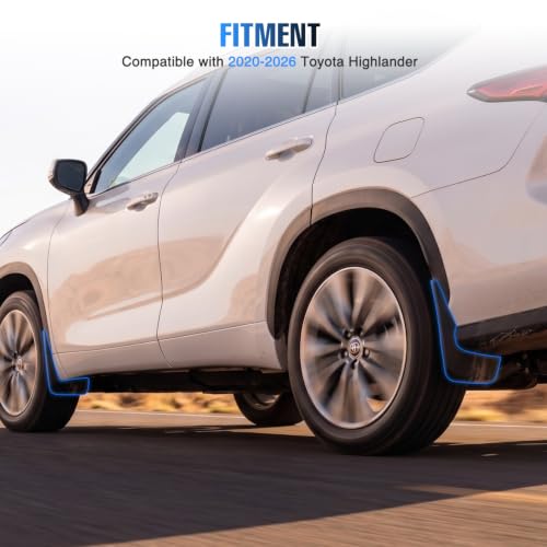 Image of Nilight Mud Flaps Splash Guards for Toyota Highlander 2020-2026