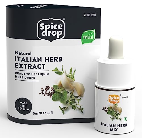 Image of Spice Drop Italian Seasoning Extract | 100% Natural | For Pasta, Pizza, Spaghetti, Gourmet Dishes | 0.17oz (180 drops) | Natural Herb Extract | Authentic Flavor | Vegan | Keto & Paleo Friendly | Non-GMO | Squeeze, Drop And Stir