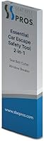 Vista 4 de Cortador de cinturón de seguridad y martillo de ventana instantáneo: escape rápido de tu vehículo en caso de emergencia (3)