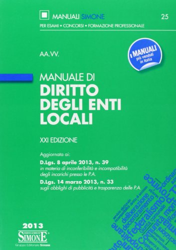 Manuale di diritto degli enti locali Manuale di diritto degli enti locali