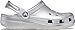 Crocs Kids Unisex Classic Glitter Clog (Little Kid/Big Kid) Silver Metallic 6 Big Kid M