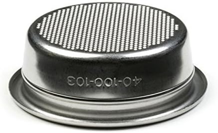 Miniatura 2 de Rancilio Cesta de inserción de portafiltro doble de 0.63 oz - Parte OEM (40-100-103) rediseñada 2014