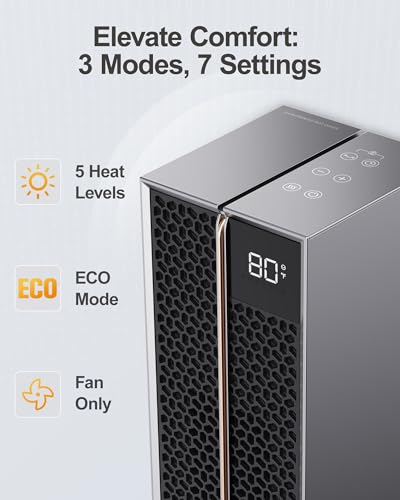 Calefactor Eléctrico Torre Cerámico 1500W 120V miniatura 5