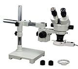 Boom stand: Grande y robusta base segura microscopio cuerpo; Rotación de 360 grados horizontal giratorio movimiento; Cuerpo soporte puede ser horizontal Pan soporte; Cuerpo Dimensión: 76 mm; Longitud Boom stand: 22 – 7/8 "(58 cm); Altura de Boom stand: 16 – 3/4 "(42,5 cm); Boom horizontal Travel Stroke: 9 – 1/4" (23.4 cm); Carrera Boom recorrido vertical: 7 – 1/2 "(19 cm); Base Dimensiones: 9" x 9 "(23 cm x 23 cm)
