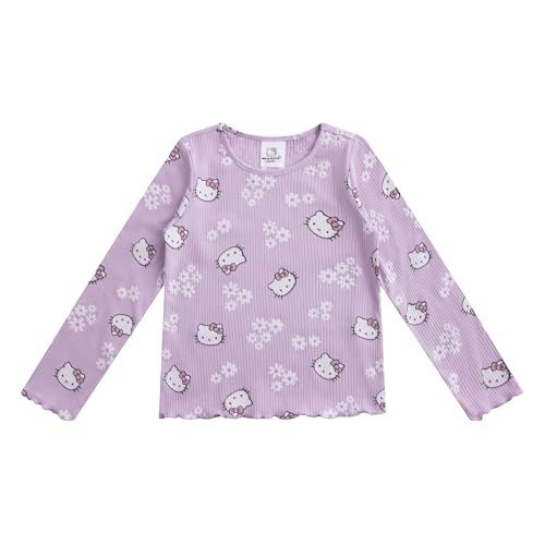 Image of Hello Kitty Girls Long Sleeve Shirt T-shirt and Pants 4 Piece Set Big Kids