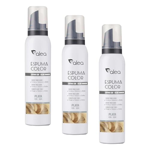 Azalea Espuma Color Plata - 150 ml (Paquete de 3)