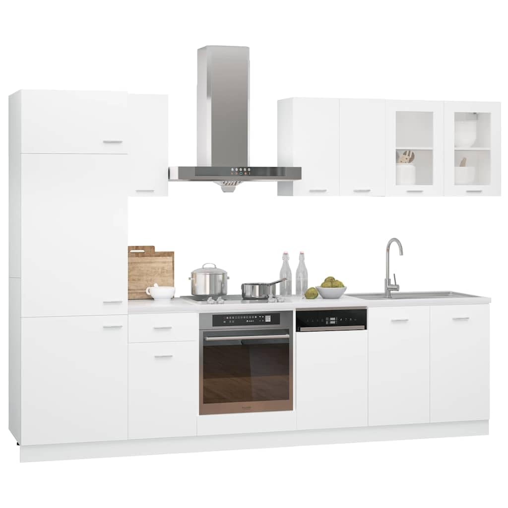 vidaXL Conjunto de armarios de Cocina de 8 Piezas Lyon de Madera de
