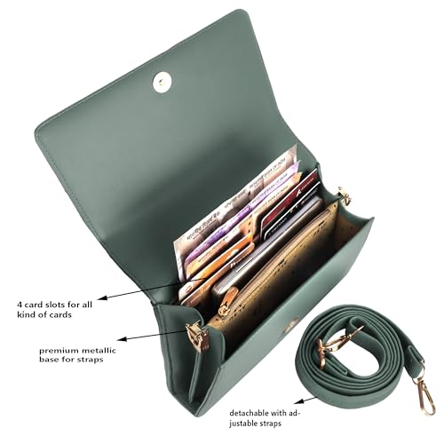 Image of ALSU Women's trendy Sling Bag | handbag | purse | crossbody bag| deattachable straps | adjustable straps |card slots side bag| phone pocket