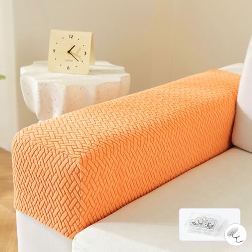 Fansu Funda Sofa 1 Par de Protector de Reposabrazos Jacquard Funda para Brazos Antimanchas Elástica reposabrazo Sillon