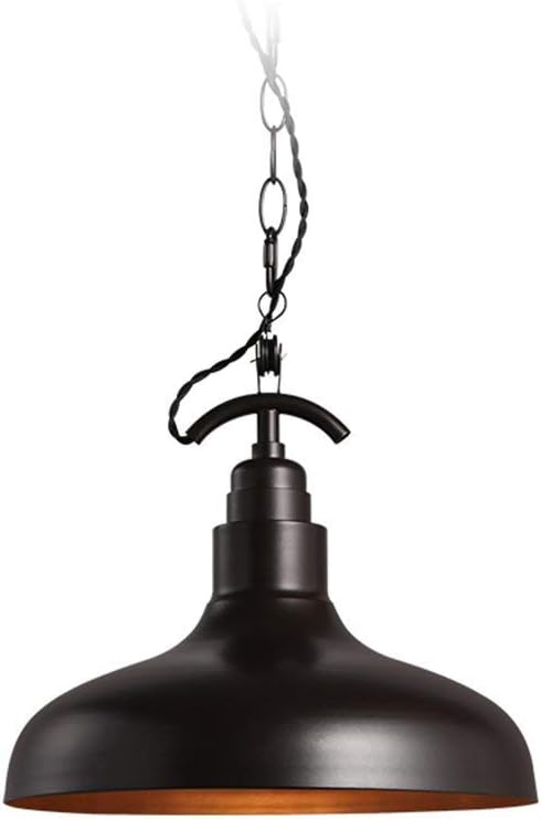 Novely Chandeliers-Chandelier Made of Iron Retro Living Room Restaurant Bar Cafe Pendant Light E271 30.5 27.5Cm Black, Creative Decorative Lighting