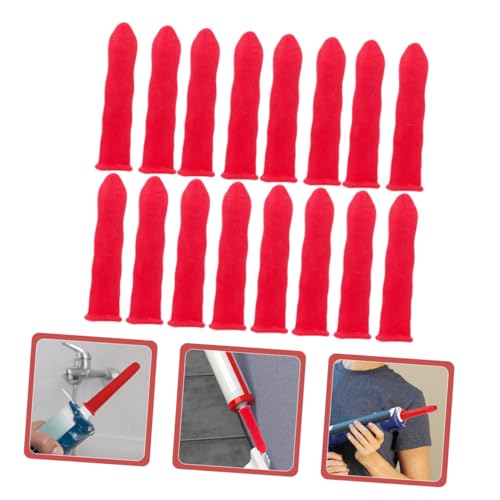 20 tapas rojas para tubos de masilla PartyKindom miniatura 5