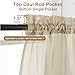 Chyhomenyc Sheer Taupe Curtains 90 inches Long 2 Panels, Light Filtering Soft Airy Solid Elegant Voile Window Treatment Drapes for Bedroom Living Room Wedding Party Decor, 42 Wx90 L Inches