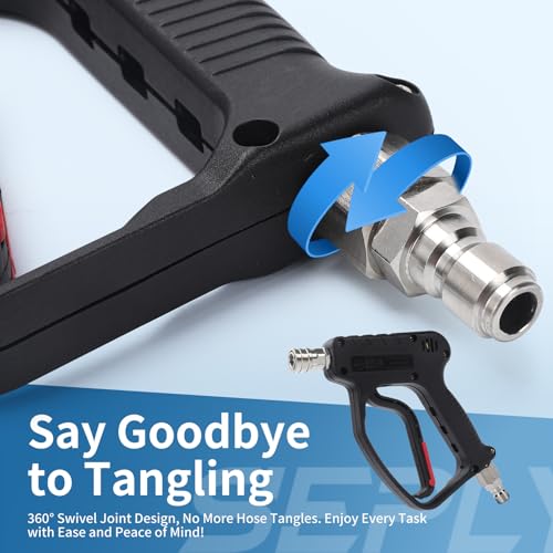 High Power 5000 PSI Pressure Washer 3/8" Swivel Gun M22-14mm Connect