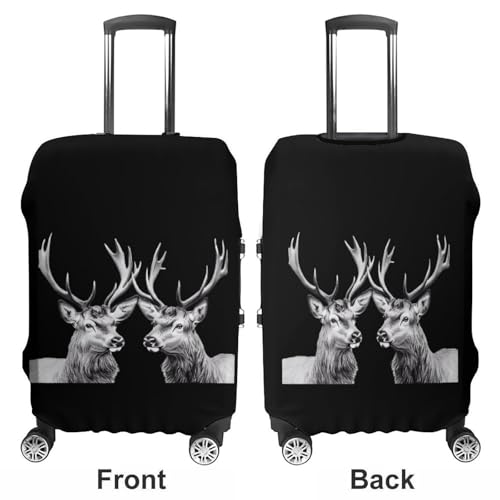 Two Deers Travel Luggage Cover for Suitcase 19-32 Inches Elastic Washable Baggage Protector3