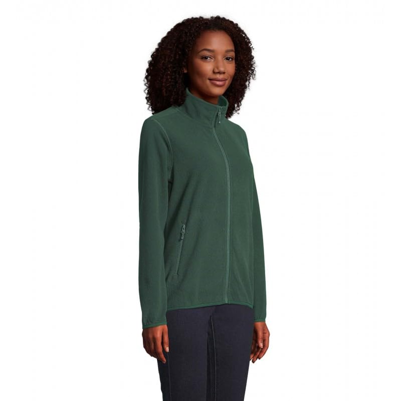 Veste micropolaire zippée coupe cintrée SOL'S Factor vert forêt S