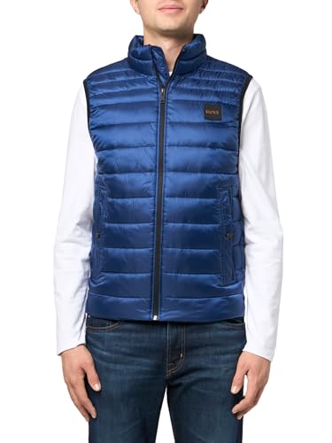 Image of BOSS Men's Lightweight Nylon Patch Logo Puffer Vest