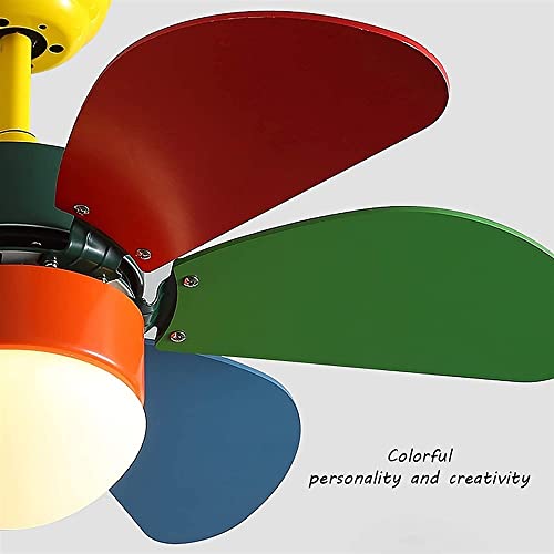 Suspension luminaire ventilateur de plafond avec éclairage LED télécommandé