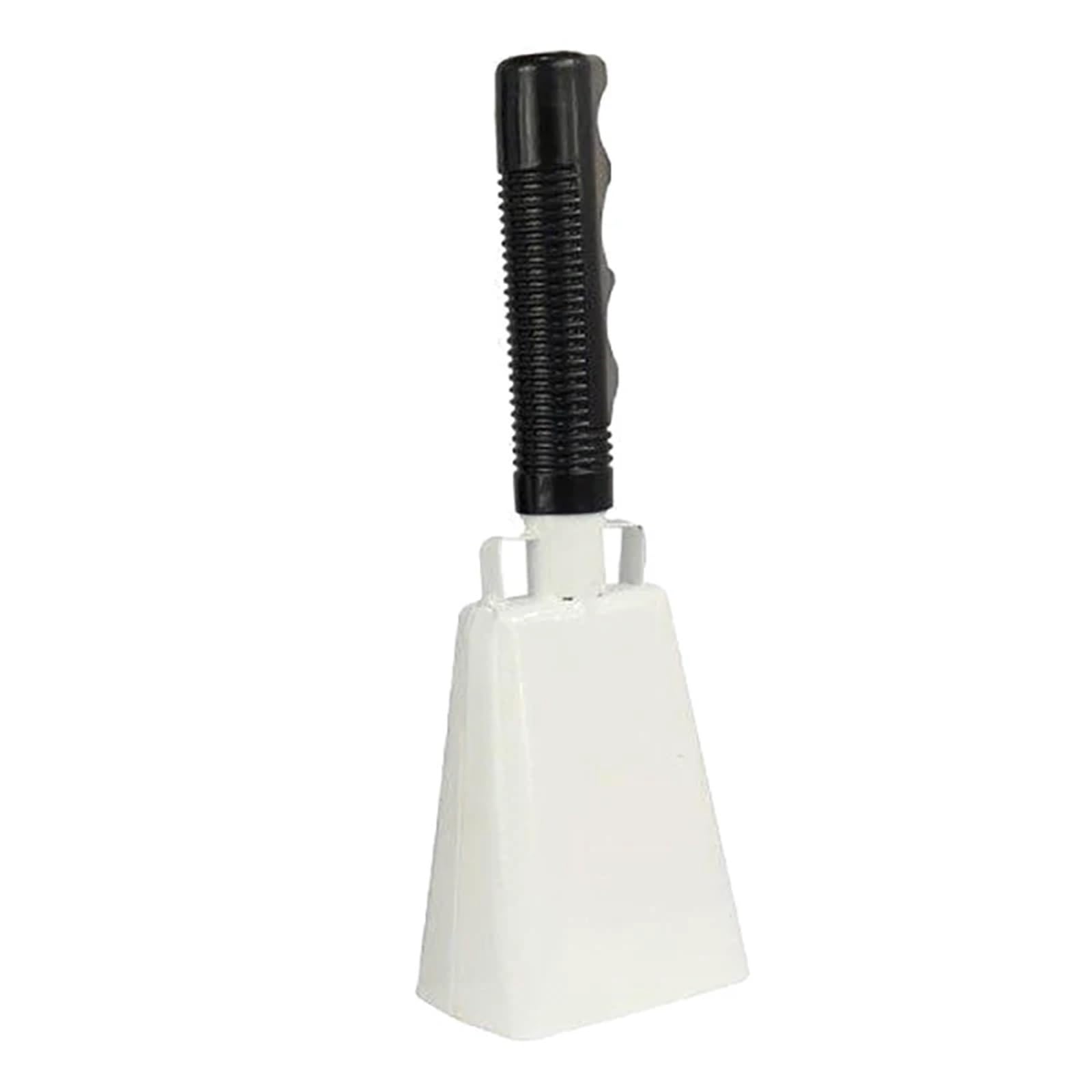 Campanacci da vacca con manico, campanacci da tifo 2 pezzi di manico in ferro multicolore for campanacci, produttori rumore, eventi sportivi, feste calcio, festival(White)