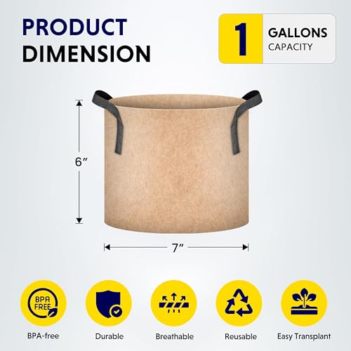 Récipient robuste et durable iPower bronze haut de gamme pour jardin - 3