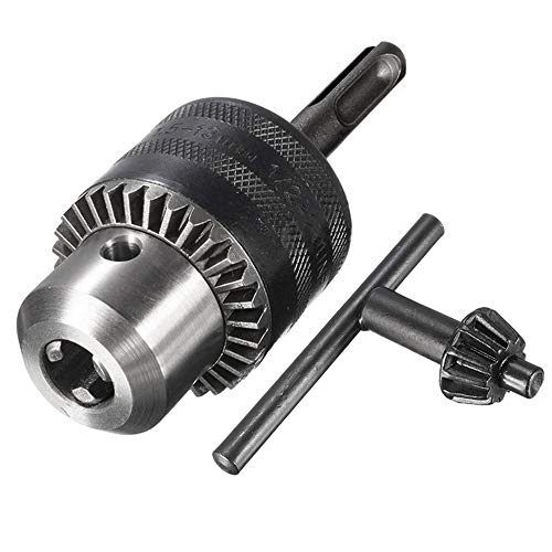 Mesee SDS Bohrfutter Adapter, 1,5-13mm Bohrfutter Schnellspann 1/2-20 UNF Spannfutteradapter, Schlüsselloses Bohrfutter mit SDS-Adapter, Professionelles Konvertierungs Hardwarewerkzeug