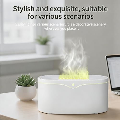 Difusor aromático eléctrico de mesa con efecto llama USB miniatura 5
