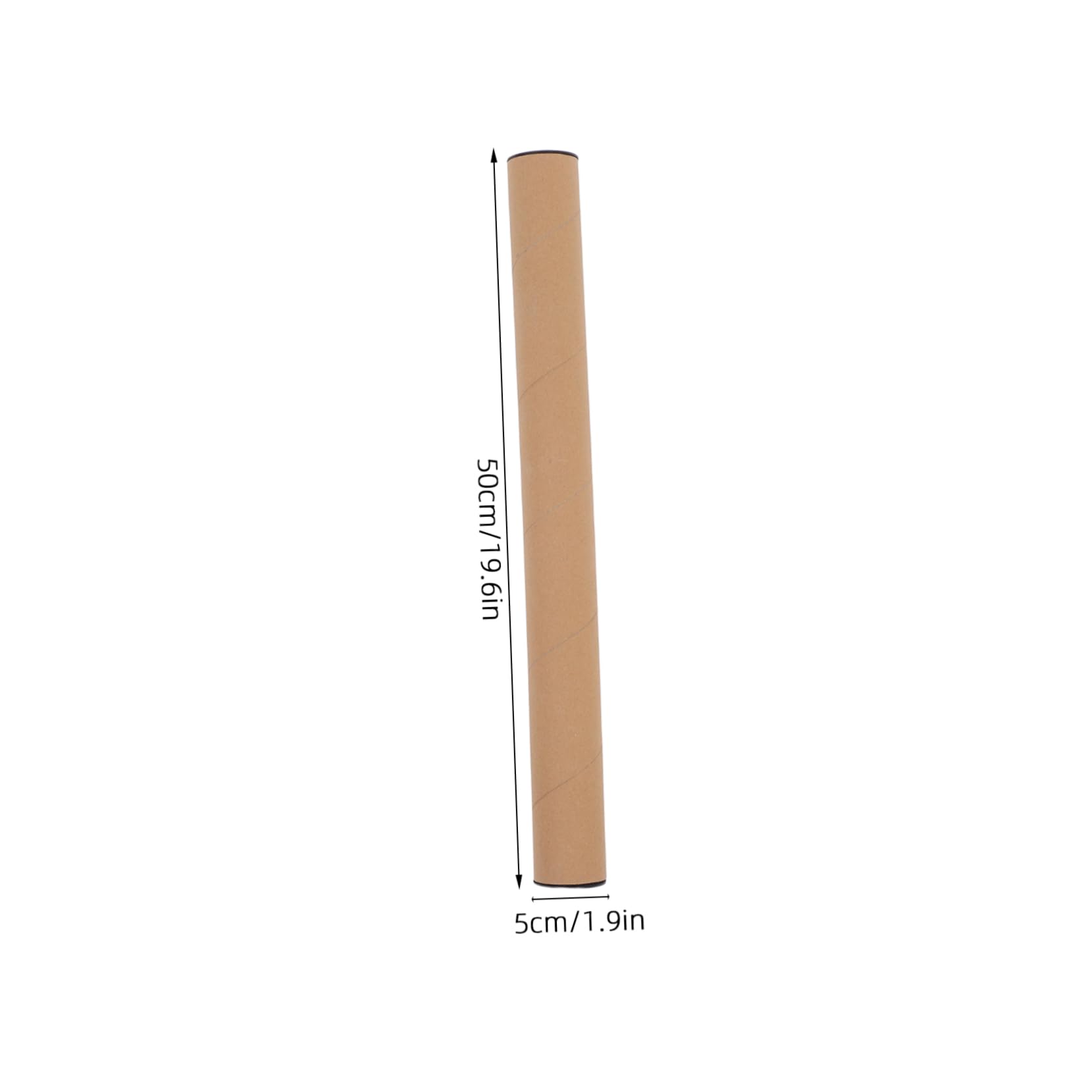 ULTECHNOVO 10 Tubes D'expédition en Papier Kraft avec Bouchons Porteur Affiches Stockage Œuvres Art Fermeture Sécurisée