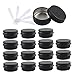 ZEOABSY 48 Stück 10ml Matt Schwarz Aluminium Leer Dosen mit Schraubdeckel Runde Alu Tiegel Cremedose Schraubdose Aludose Tins für Kosmetik Kerze Salben 12x Spatel Baby,Schwarz günstig Kaufen-ZEOABSY 48 Stück 10ml Matt Schwarz Aluminium Leer Dosen mit Schraubdeckel Runde Alu Tiegel Cremedose Schraubdose Aludose Tins für Kosmetik Kerze Salben 12x Spatel