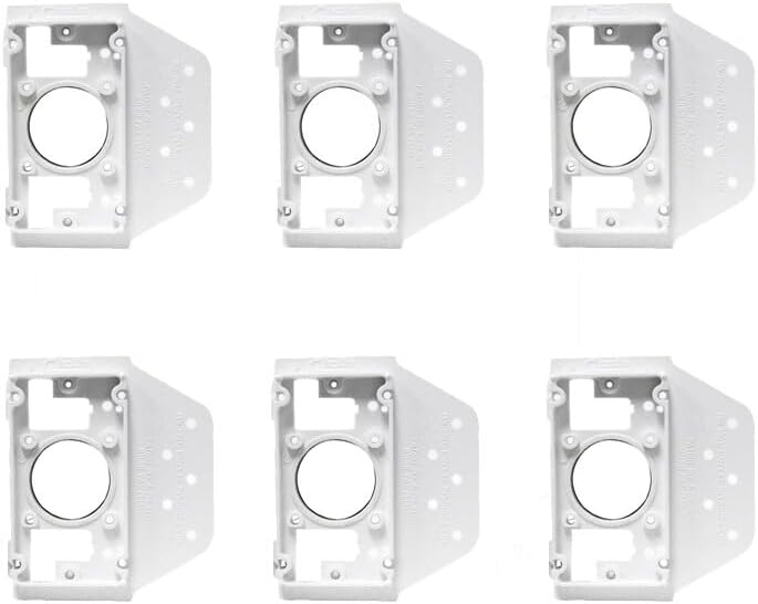 (6) Inlet Mounting Plate 2" Central Vacuum PVC Rough-In