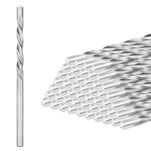 Kioball 50 Brocas para Paneles de Yeso, 1/8 de Pulgada, para Madera y Plástico, Brocas de Corte de Punta Piloto para Paneles de Yeso para Sierras en Espiral