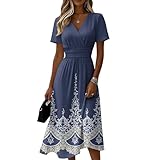Vestido Mujer Verano, Vestidos Verano Mujer 2026, Vestido De Graduación Juveniles (Azul Oscuro, M)