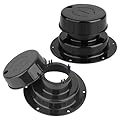 SAQXK 2pcs RV Plumbing Vent Caps, Camper Vent Cap Replacement Parts for RV Trailer Camper Motorhome, fits 1 to 2 3/8 Inch Pipe, RV Roof Vent Cover Caps Kit - Black