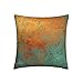 n/a Trendy Rich Copper Patine Patine Metallic Wical-tacheuse Polyester Imprimé Decor for Room Cushion Case (Color : A, Size : 45cm*45cm)