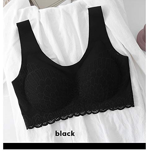 Sutiã feminino com contorno 5D sem fio, roupa íntima respirável de renda, sem costura, para esportes