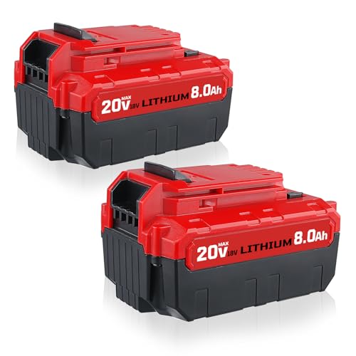Image of VANTTECH 2Pack PCC685L 8.0Ah Replacement for Porter Cable 20V Lithium-ion Battery PCC680L PCC685LP PCC682L PCC681L PCC680LP PCC640 Compatible with Porter Cable 20V Cordless Power Tools