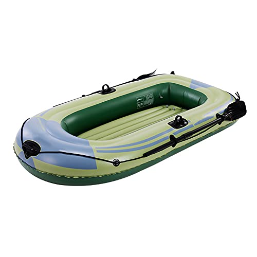 Kayak inflable plegable de tres capas con diseño de cámara de aire independiente, barco inflable portátil con cuerda en el medio reforzado, muy conveniente y fácil de transportar