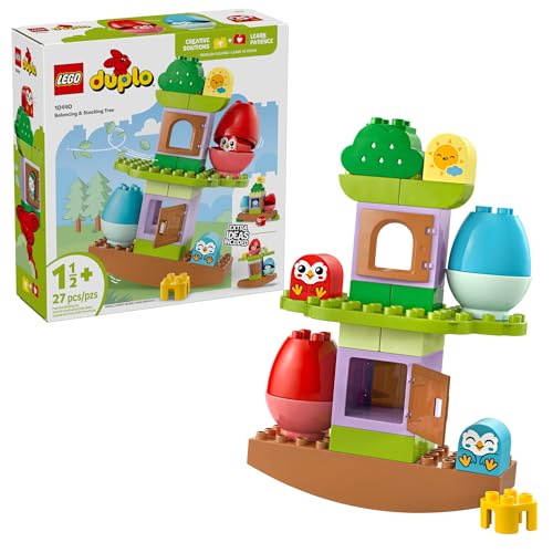 LEGO DUPLO My First Balancing & Stacking Tree Building Toy Playset – Preschool Learning and Educational Toy for Toddlers, Boys and Girls, Ages 1.5+ – Baby Gift Ideas – 10440