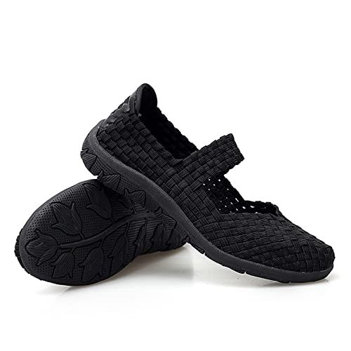 Veroders Women's Elastic Sport Sandals - Hiking Sandals Woven Elastic Walking Sandals Slip on Lightweight Sneakers2