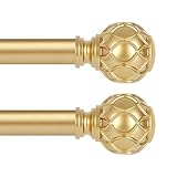 Photo Gallery tangwin confezione da 2 aste per tende dorate per finestre da 167,6 a 300 cm, set di aste per tende regolabili da 2,5 cm, aste per tende resistenti, con texture a rete, aste per tende singole da 167,6 Photo Gallery tangwin confezione da 2 aste per tende dorate per finestre da 167,6 a 300 cm, set di aste per tende regolabili da 2,5 cm, aste per tende resistenti, con texture a rete, aste per tende singole da 167,6