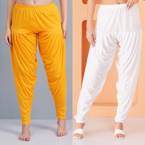 Image of Buy That Trendz Patiala Salwar for Women Relaxed Fit Viscose Patiyala Salwar Harem Bottom Pants