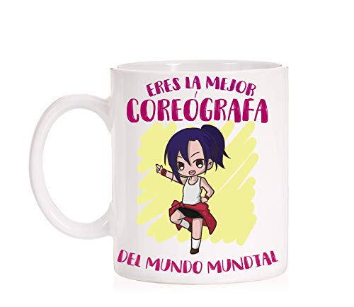 FUNNY CUP Taza Eres la Mejor coreógrafa del Mundo Mundial. Taza Divertida de Regalo (Coreografa)