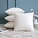 MIULEE Lot de 4 45X45CM Coussin Décoratifs pour Canapé Oreiller Classique Rembourrage Doux Pure Blanc Recouvrir Intérieur Insert de Housse pour Chambre à Coucher Jardin Sofa