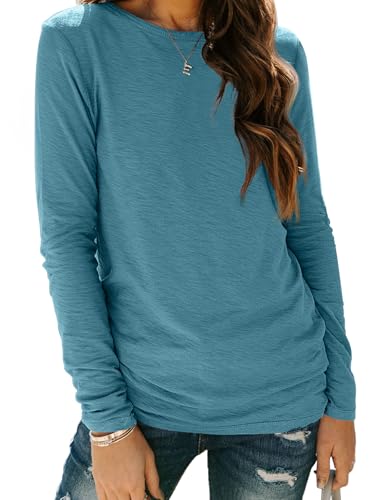 AUTOMET Long Sleeve Shirts for Women Business Casual Tops Fall Fa...