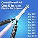 6 Pack iO Brush Heads Compatible with Oral B iO Toothbrush Head, for Oral B iO 2 3 4 5 6 7 8 9 10 Series Electric Toothbrushes, Dense Bristles Effectively Remove Plaque, White