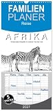 Familienplaner 2027 - AFRIKA - Schwarz-weiss Fotografien im modernen "High Key" Look mit 5 Spalten (Wandkalender, 21 x 45 cm) CALVENDO: Foto oder ... Fotokalender (CALVENDO Tiere)